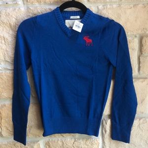 🌸 NWT Abercrombie royal blue sweater